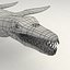 3d model pliosaurus rigged