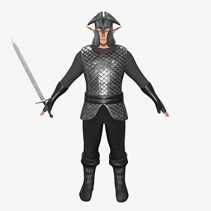3D model Elf knight