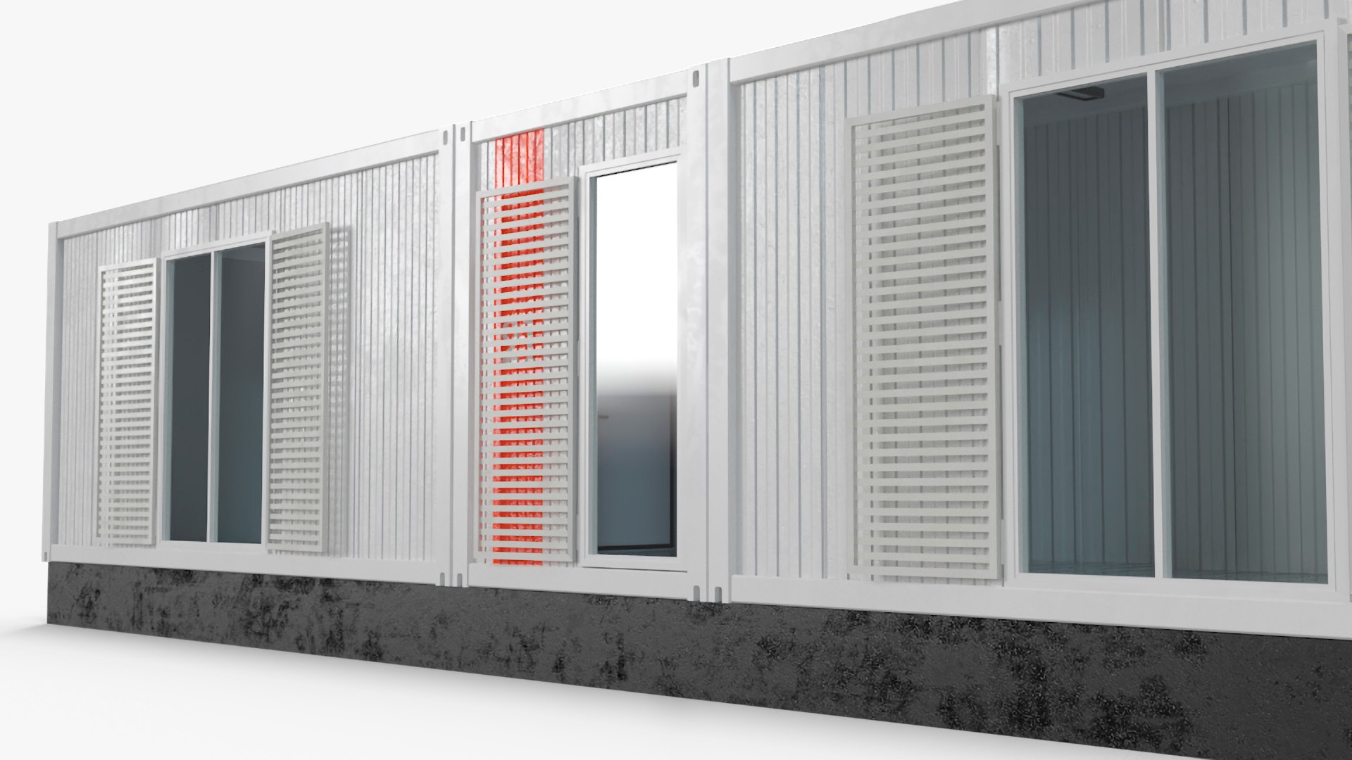 Mobile Modular Container Clinic Model - TurboSquid 2268686