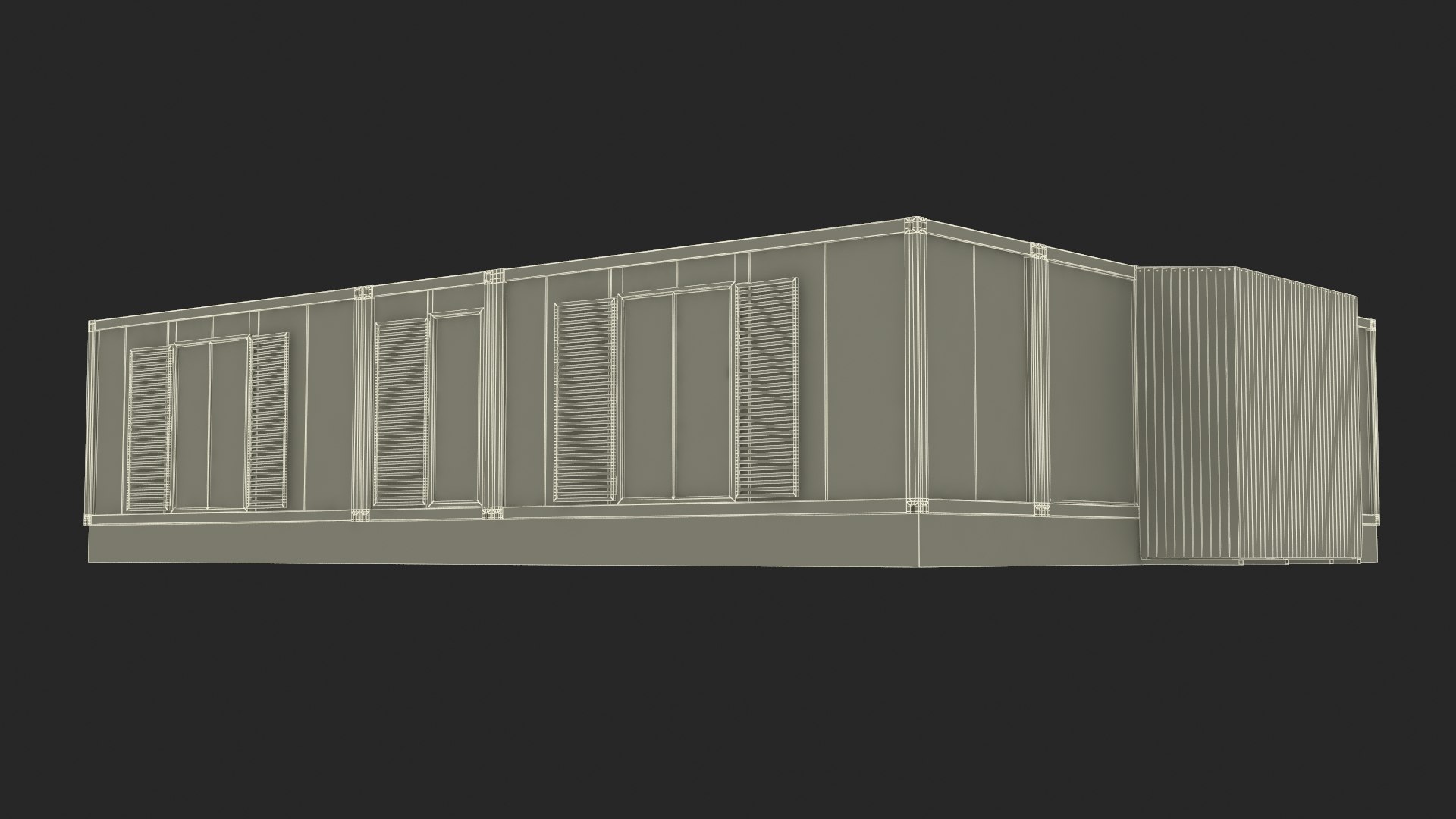 Mobile Modular Container Clinic Model - TurboSquid 2268686