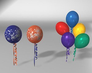 balloons obj