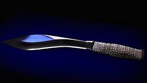 3D machete knife model