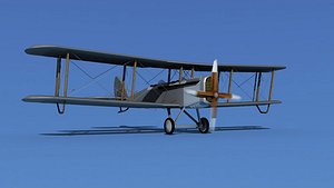 Airco DH-4 Unmarked Trainer 3D model