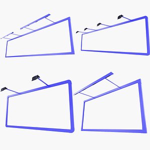Wall Billboards v2 3D model