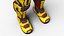Futuristic Armored Cyborg Yellow