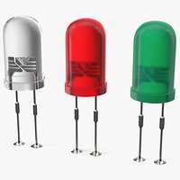 Round Light Emitting Diode Soldered Set