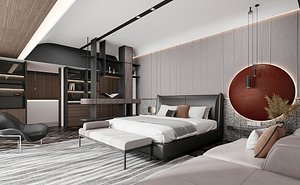 3D model Modern bedroom