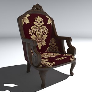 3D Classic Armchair 8K model