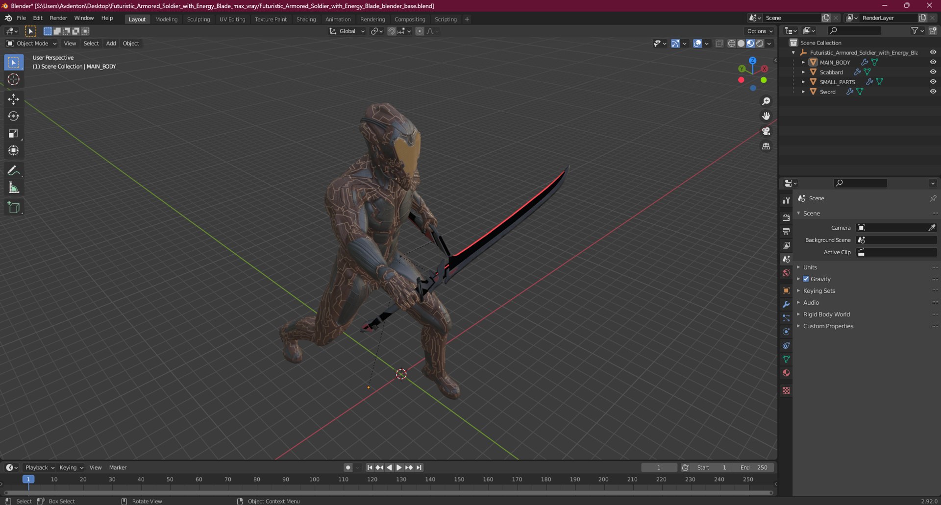 3D Futuristic Armored Soldier with Energy Blade https://p.turbosquid.com/ts-thumb/eg/xKs9ip/YY/futuristicarmoredsoldierwithenergyblade3dmodel032/jpg/1717435090/1920x1080/fit_q87/b27cb6d49515fc5424d27323dfb046a06d2d4194/futuristicarmoredsoldierwithenergyblade3dmodel032.jpg