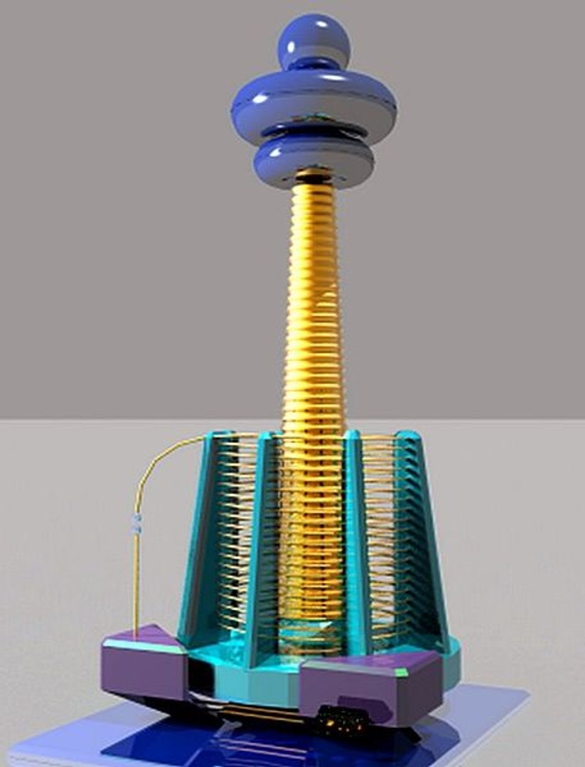 Tesla tower 3D - TurboSquid 1673588