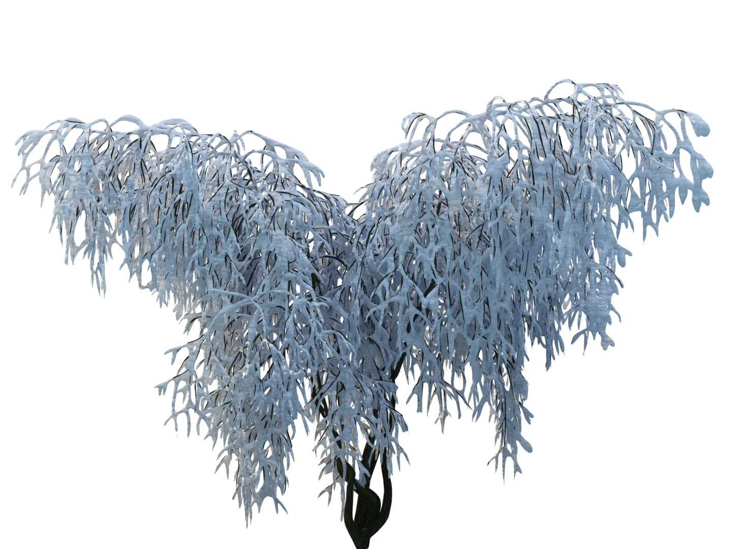 3d Frozen Tree Pack 4