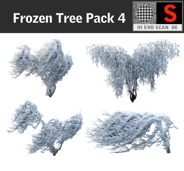 3d frozen tree pack 4