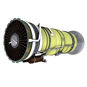 jet turbine 3d c4d