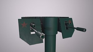 3D Automatic military turret