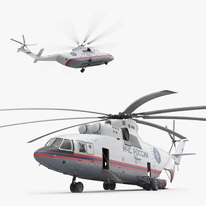 Russian EMERCOM Helicopter Mi-26 Rigged