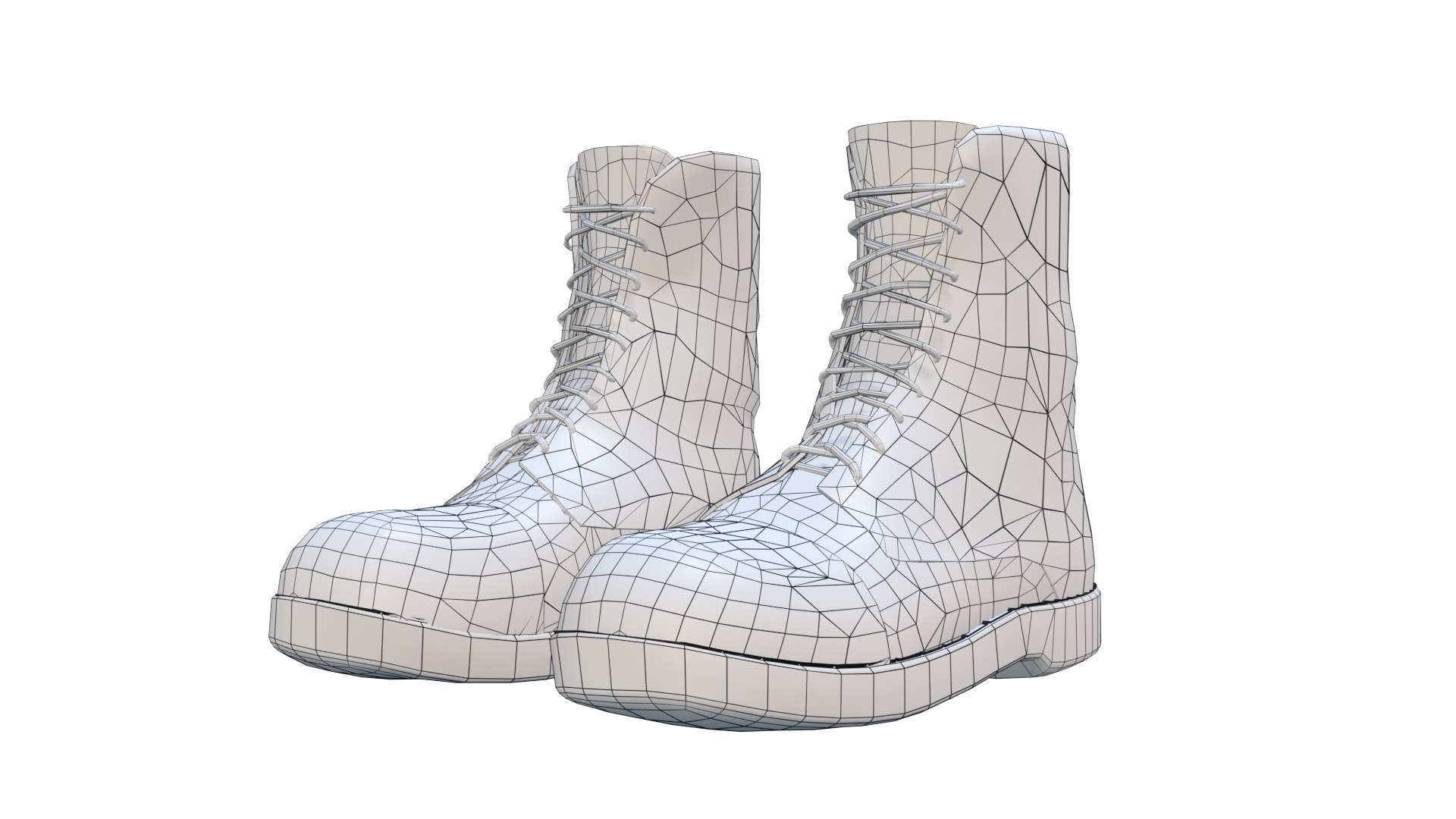 3D Boots Low Poly 3D Model - TurboSquid 2336087