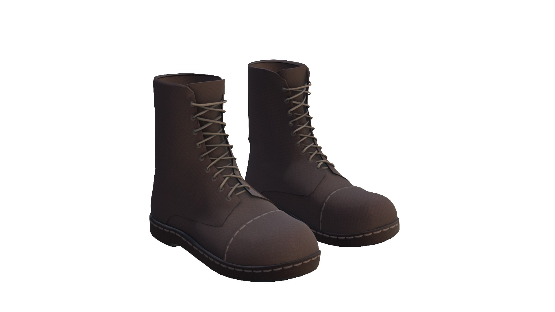 3D Boots Low Poly 3D Model - TurboSquid 2336087