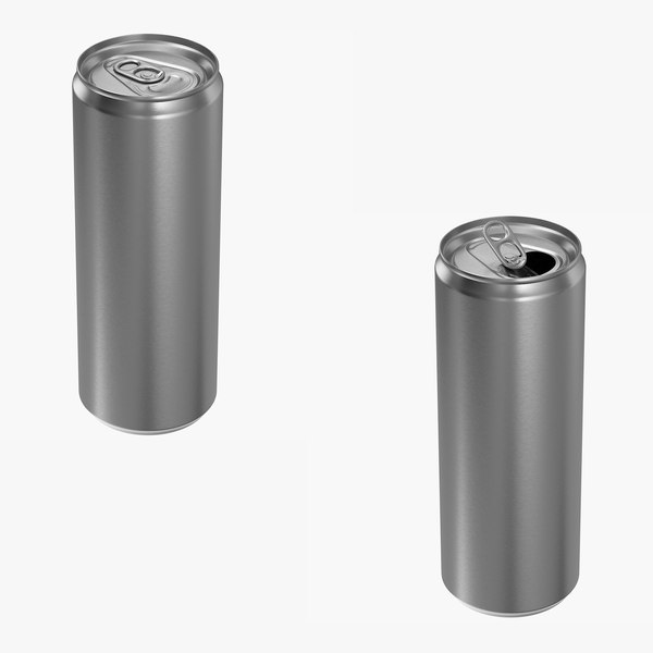 Sleek Aluminum Can 355ML Collection 3D model