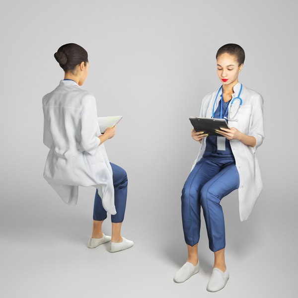 3D human nurse model