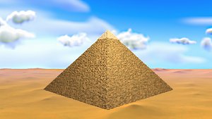 3D basic pyramid giza
