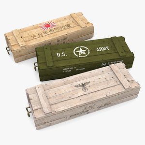 3ds max military crates wwii army