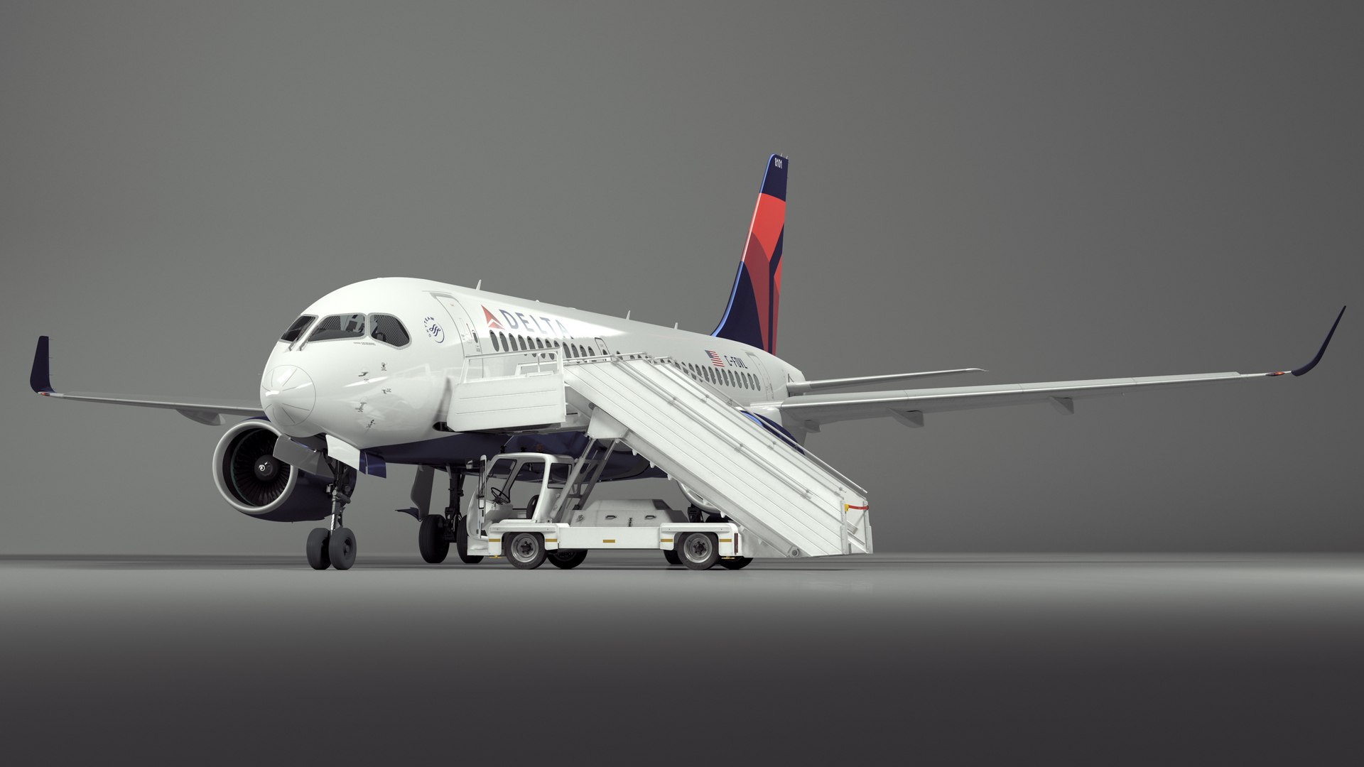 3D Airbus Delta with Passenger Boarding Stairs Car Rigged model https://p.turbosquid.com/ts-thumb/eh/RStmkK/hq/airbusdeltawithpassengerboardingstairscarriggedvray3dmodel016/jpg/1697678118/1920x1080/fit_q87/a44f65fe8f148c07f47733b60733c3a8de4f54ab/airbusdeltawithpassengerboardingstairscarriggedvray3dmodel016.jpg