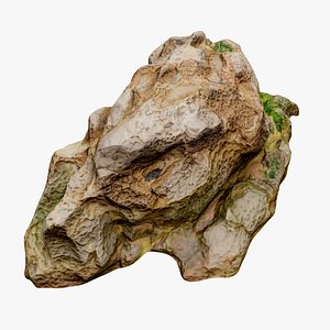 3D model Beach Rock Scan 03
