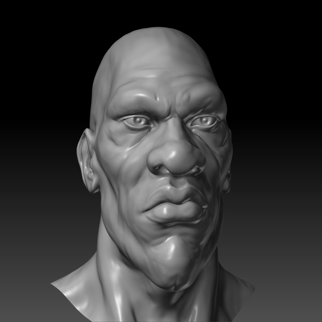 3D African Male Character Head - TurboSquid 1472105