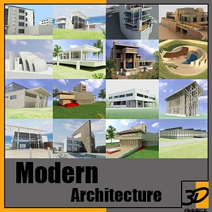 3d modern architecture der rohe model