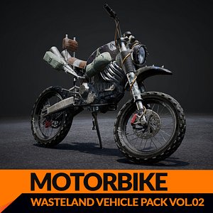 Post Apocalyptic Bike 3D Model