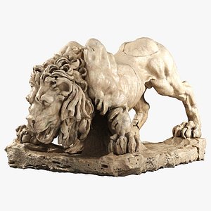 lion - bernini sculpture 3d model