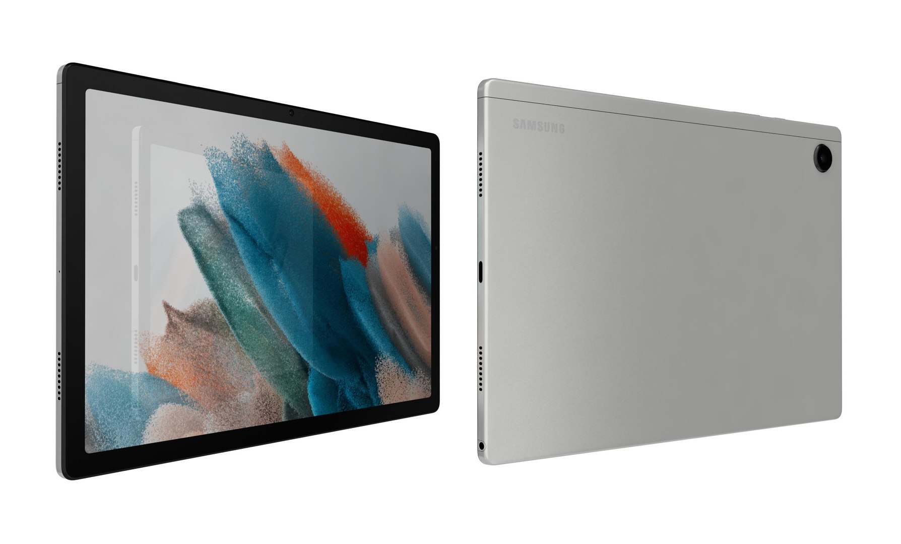 Samsung Galaxy Tab A8 Silver 3D model https://p.turbosquid.com/ts-thumb/eh/ZXfRob/sL/10/jpg/1641206079/1920x1080/fit_q87/659529f6f33d0b6d51f393711aaa992eaf81a37a/10.jpg