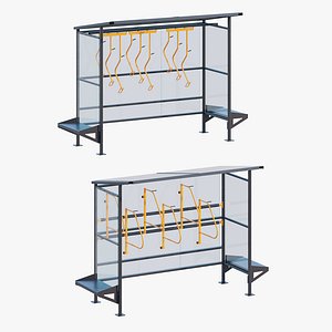 Bike shelters 3D model
