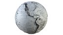 Earth Contours Map Globe