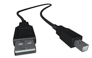 3d usb cable model