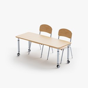 Child Desk and Chairs with Adjustable Height Collection