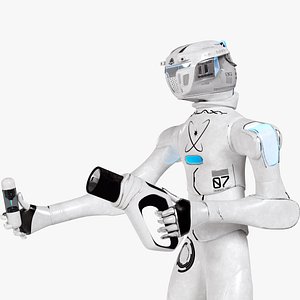 Robot 4ne-1 with equipment 3D model