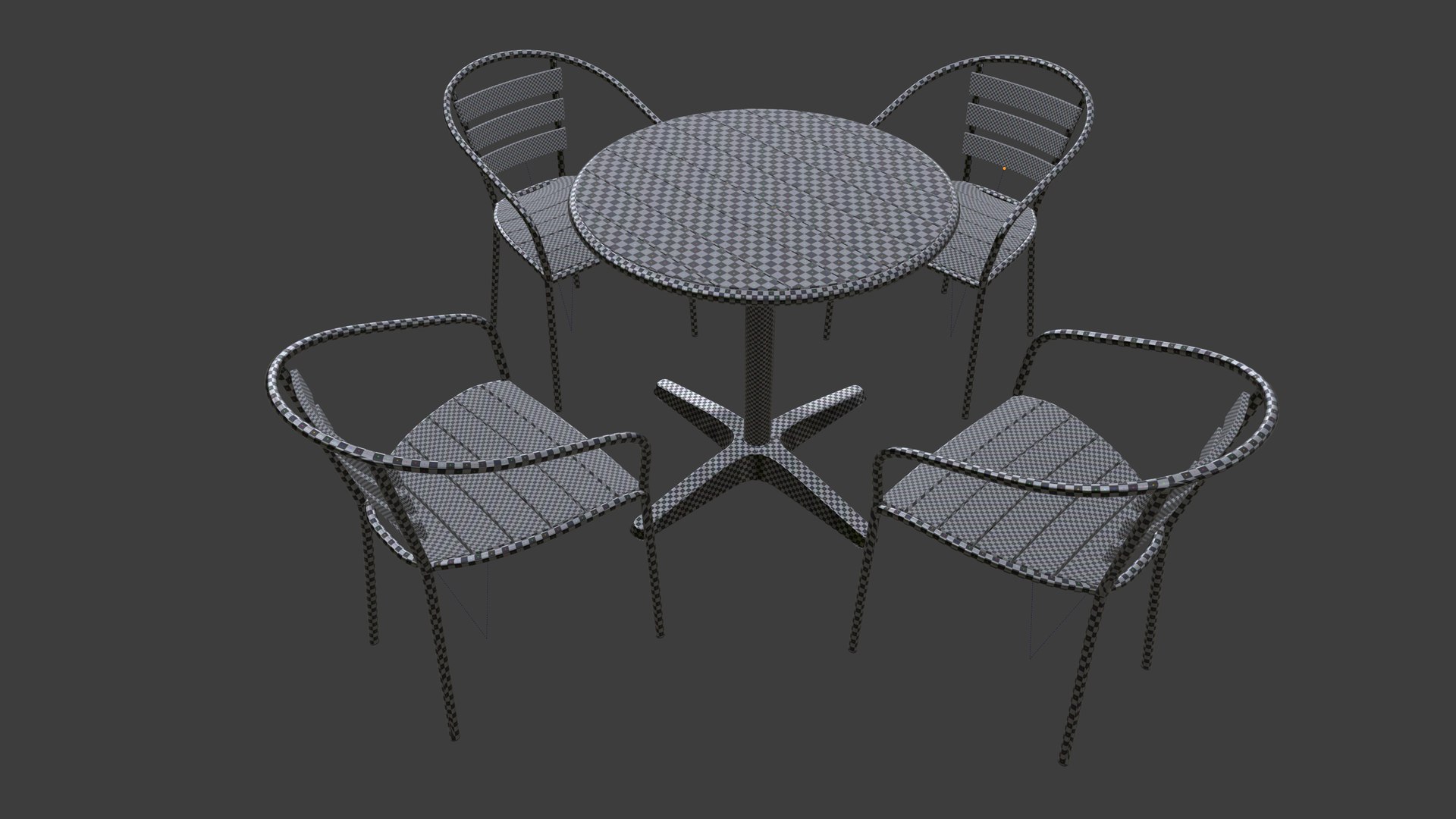 3D Table with chairs model https://p.turbosquid.com/ts-thumb/eh/g4k7TC/85/tablewithchairsuvchecker/png/1746399651/1920x1080/fit_q87/1bf7fe04138b5fdb8f2fe295023bada42b8b6792/tablewithchairsuvchecker.jpg