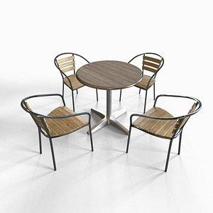 3D Table with chairs model