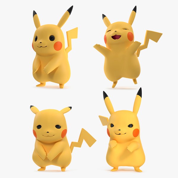 Personagem de desenho animado Pikachu Modelo 3D - TurboSquid 2076940