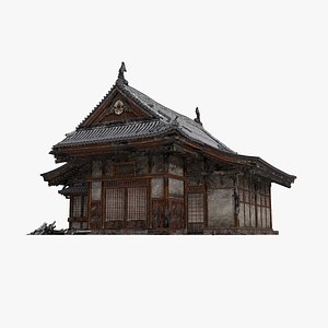 3D Realistic small palace school in ancient Asia