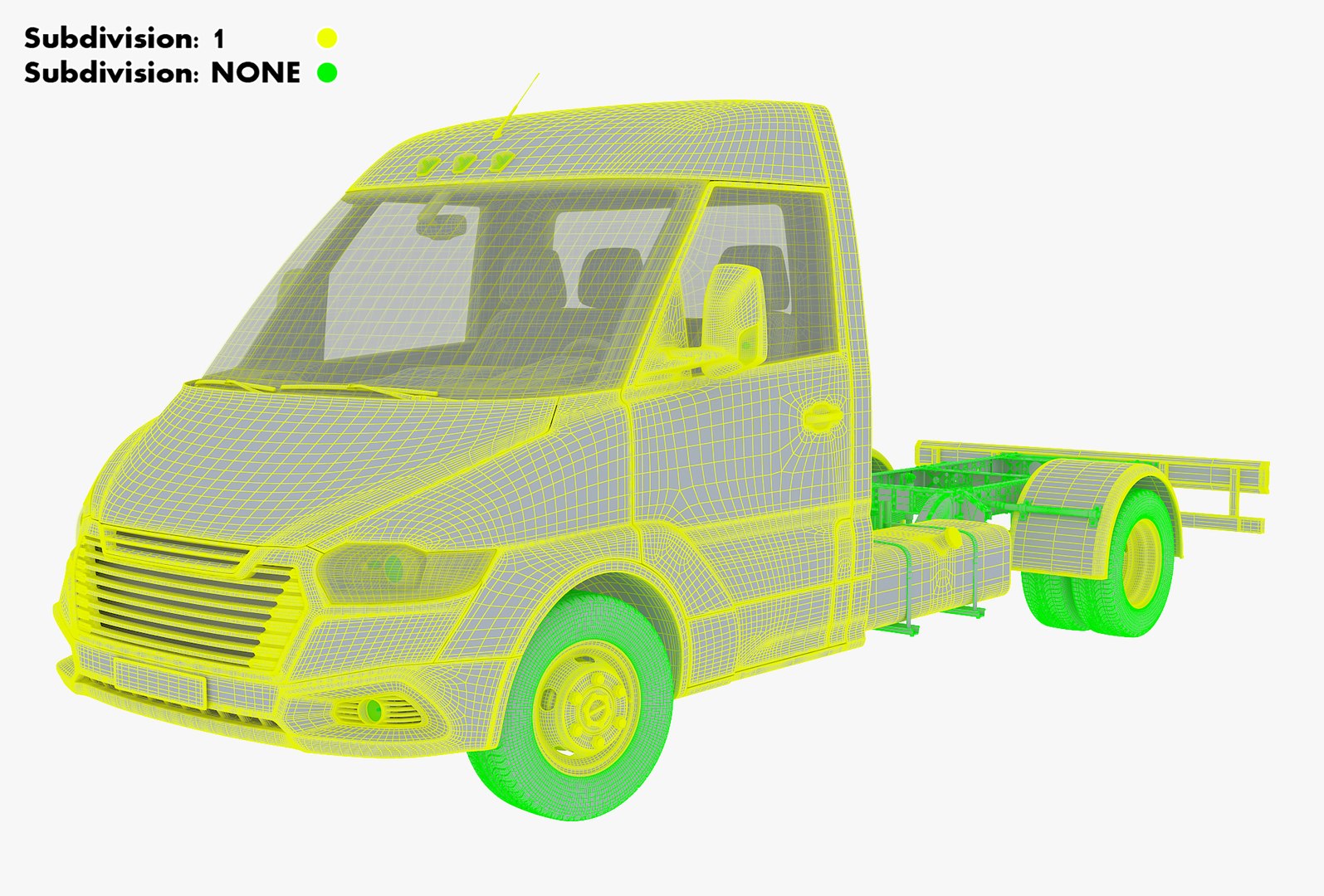3D Generic Truck Chassis Frame M 2 - TurboSquid 2043203