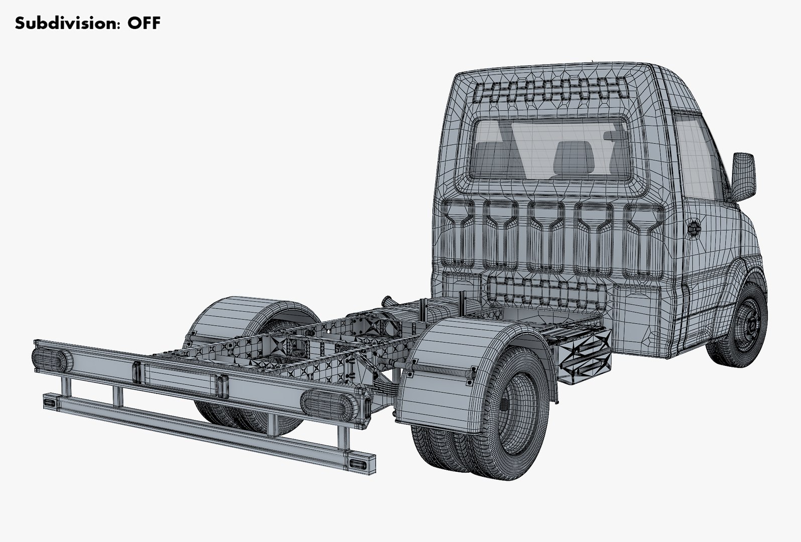 3D Generic Truck Chassis Frame M 2 - TurboSquid 2043203