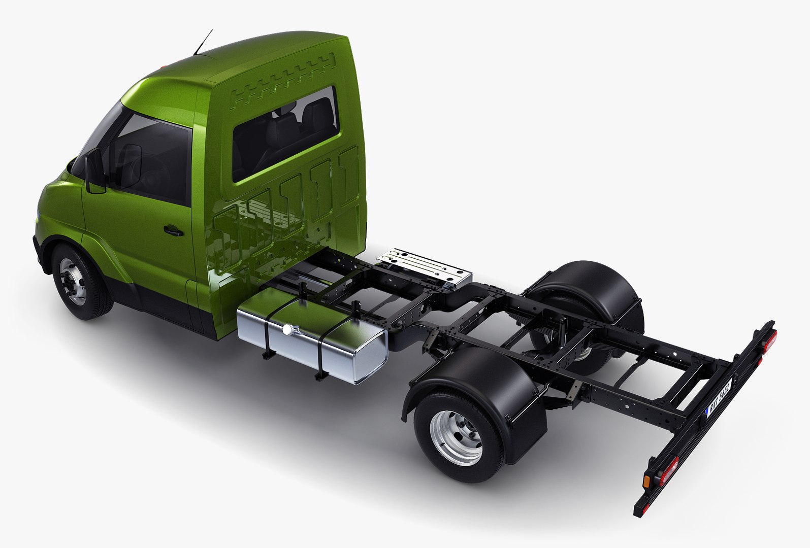 3D Generic Truck Chassis Frame M 2 - TurboSquid 2043203