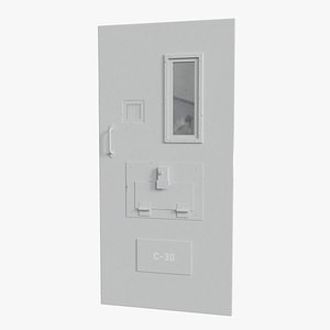 prison cell door 3D model