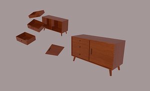 cabinet furniture furnishing 3D model