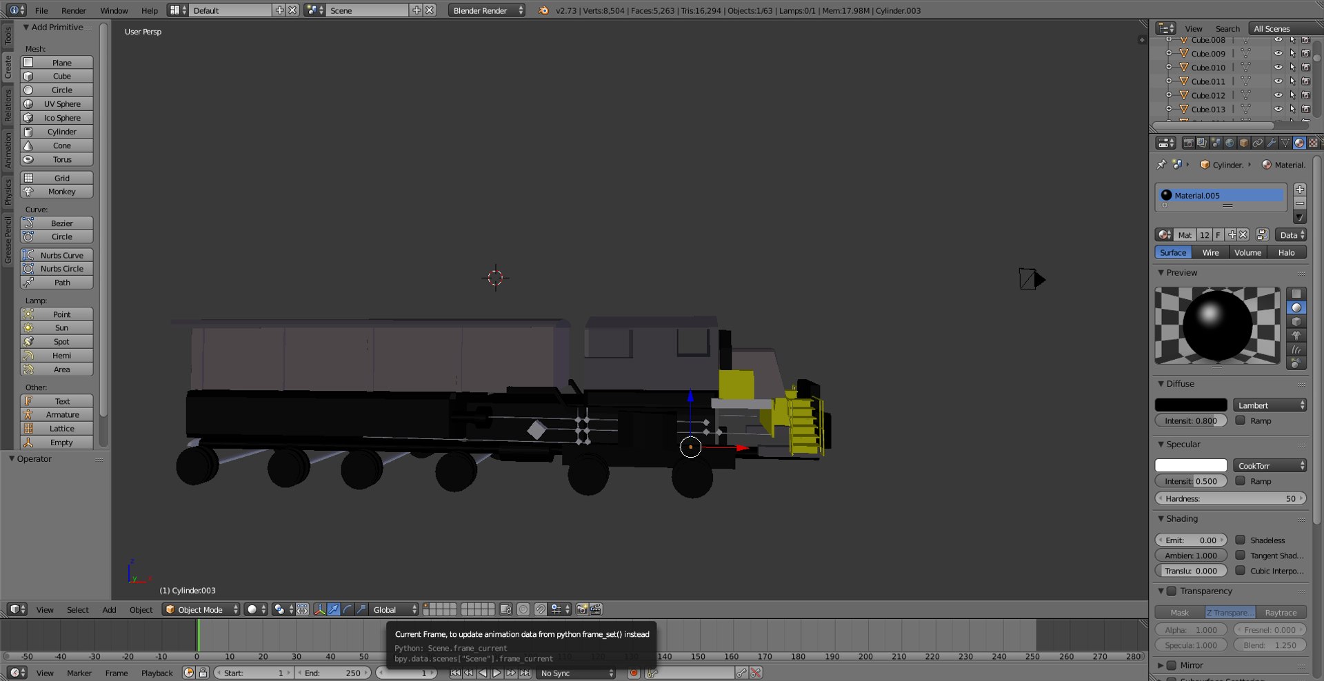 Free Blend Model Train
