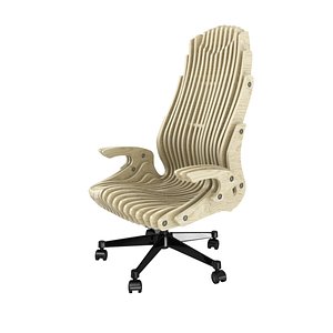3D model cnc chair parametric office