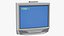 Vintage 2000s CRT TV with IR Control On