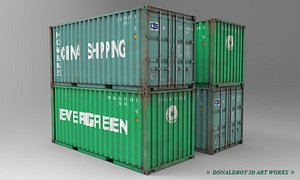 container shipping box 3d model